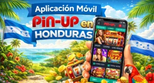 aplicación móvil de Pin Up en Honduras con estilo tropical y elementos nacionales